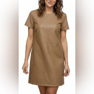 NWT Olivaceous Faux Leather Dress, Size S